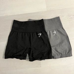 2 PAIRS OF GYMSHARK SHORTS